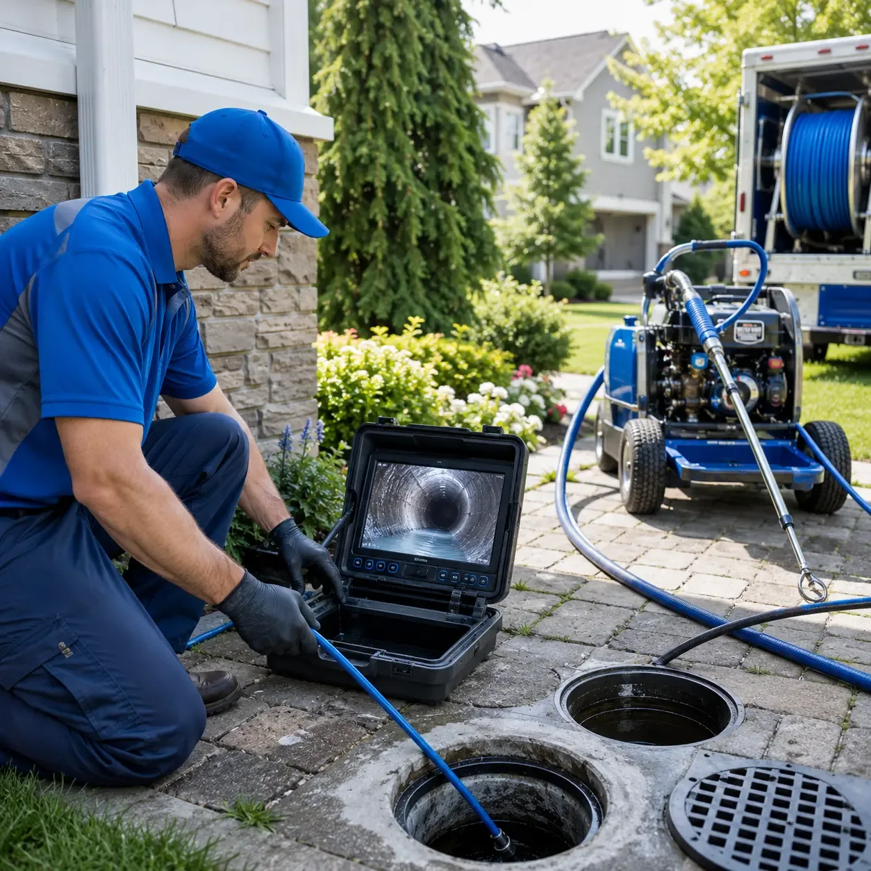 Outdoor drain cleaning professionals serving West Newton, IN