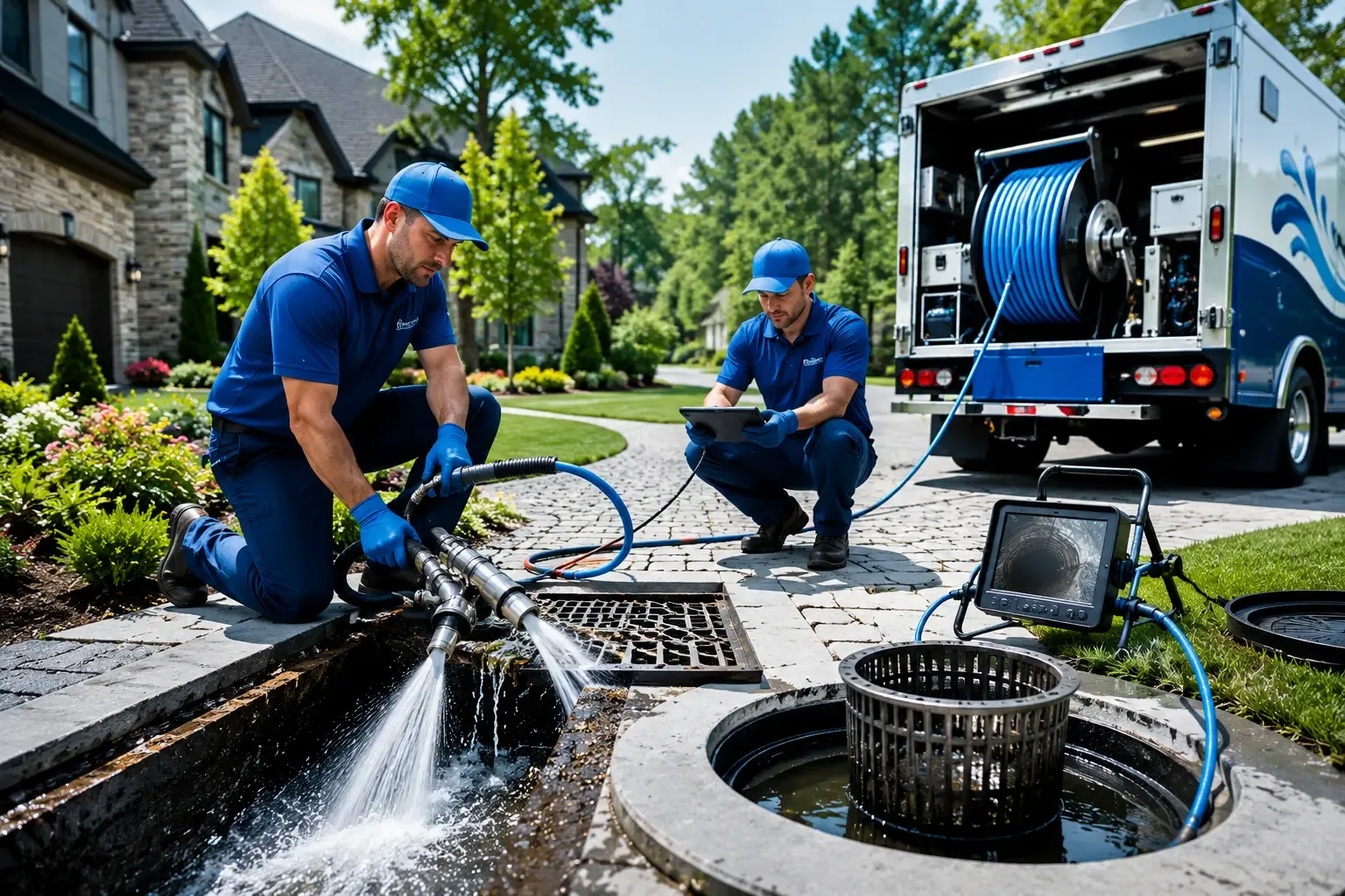 Local outdoor drain cleaning professionals in West Newton, IN